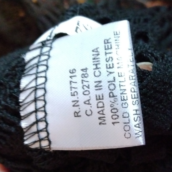 Papillon women's black embroidery top sz Medium - Picture 10 of 17